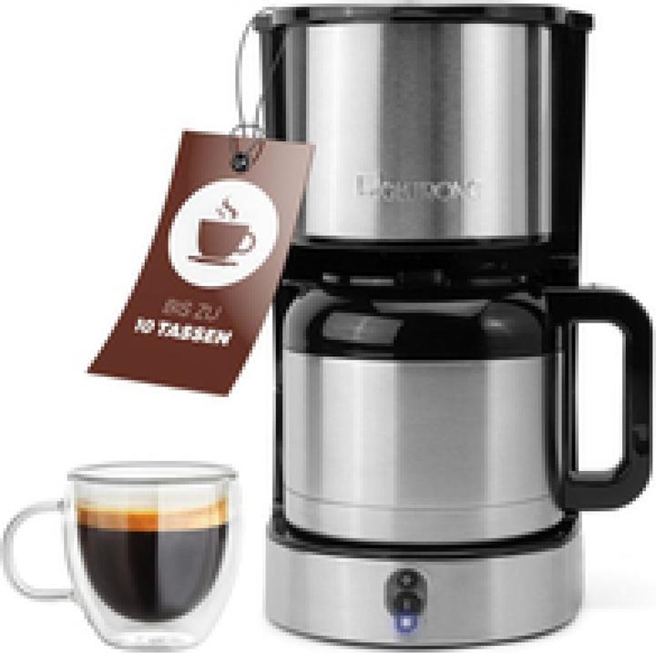 Produktbild Clatronic KA 3805 Kaffeemaschine silber, 8-10 Tassen