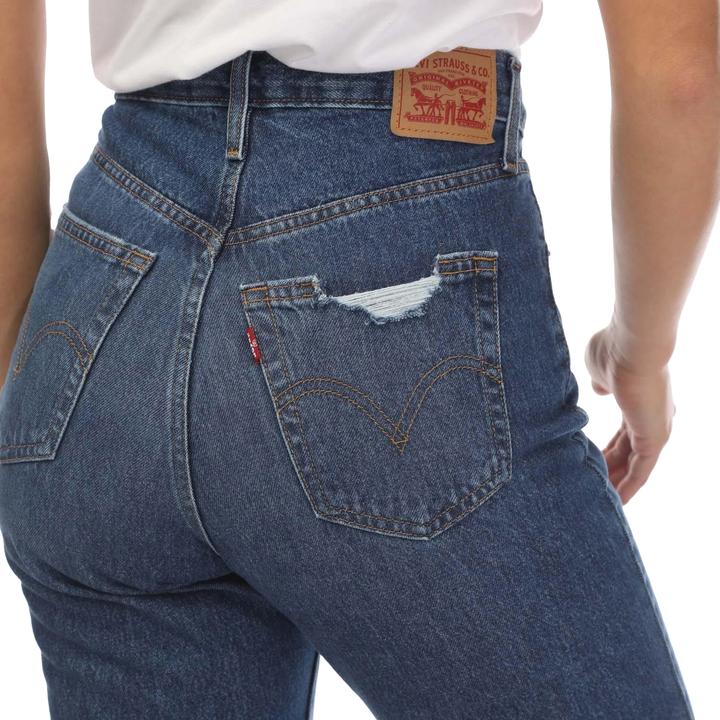 Actual product image Levis Womens/Ladies High Waist Mom Jeans (29)