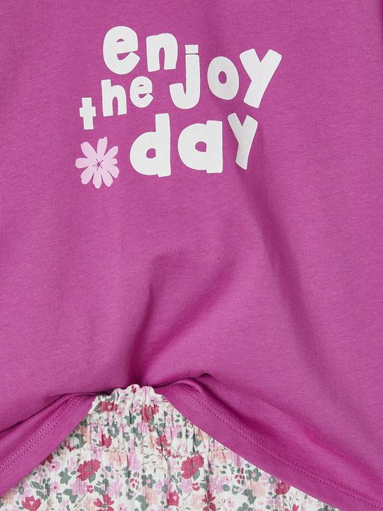 Image du produit Vertbaudet Mädchen-Set: T-Shirt & weite Hose (122)