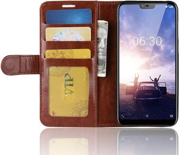 Image du produit MU Classic Crazy Horse II Bookcover Series en cuir (Nokia 6.1 Plus)