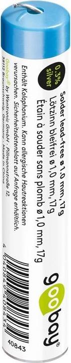 Productafbeelding Goobay Professioneel loodvrij soldeer, ø 1.0 mm, 17 g (Soldeer)