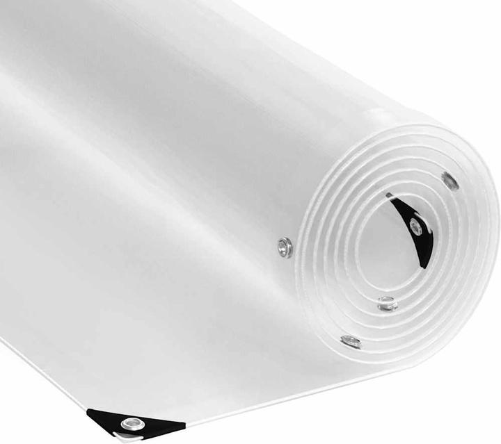Immagine prodotto VidaXL Telone trasparente con occhielli 6x10 m Telone trasparente in PVC (600 x 1000 cm)