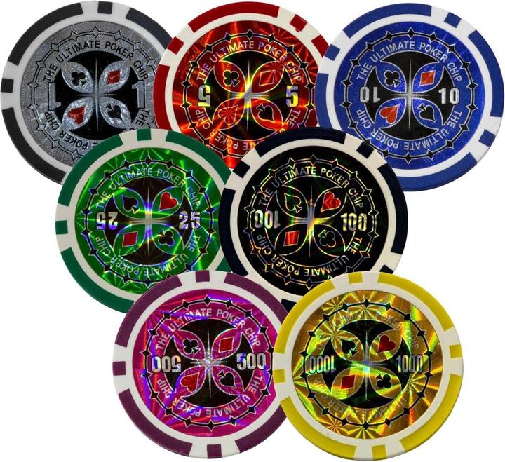 Produktbild Games Planet Pokerkoffer, 1000 Laserchips, Aluminium