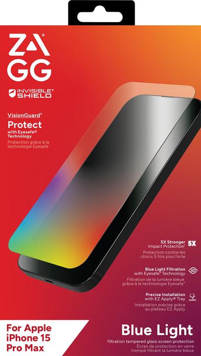 Immagine prodotto Zagg Glass Elite VisionGuard+ (1 Pezzo/i, Apple iPhone 15 Pro Max)