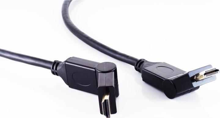 Actual product image Shiverpeaks Monitor cable 2 x HDMI type A plug angled, 1.3b, 1.5 m (22221396) (1.50 m, HDMI)