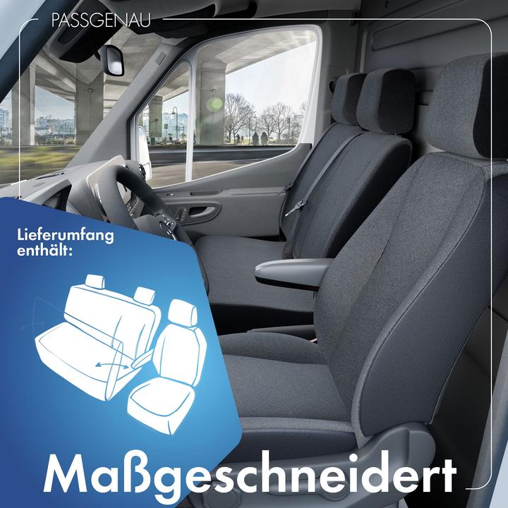 Immagine prodotto Walser Coprisedili per Mercedes Sprinter e VW Crafter, ES e DB anteriore in poliestere BJ 05/2006 - oggi