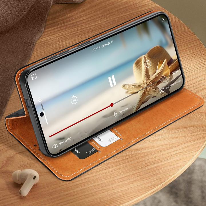 Actual product image Avizar PrestigeLeather Cover Series (Samsung Galaxy S25+)