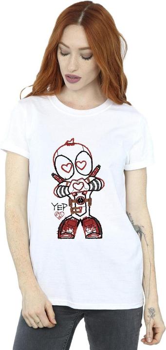 Produktbild Deadpool Love Beam Line TShirt (S)