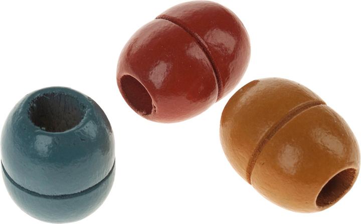 Produktbild Rico Design Holzperlen Makramee Erdfarben, 24 Stück