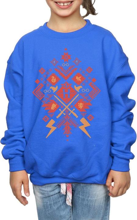 Produktbild Christmas Fair Isle Sweatshirt Mädchen (140, 146)
