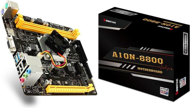 Produktbild Biostar A10N-8800E (NA (integrated CPU), Mini-ITX)