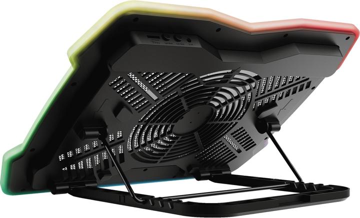Actual product image Trust GXT 1126 AURA Multicolour-Illuminated Laptop Cooling Stand