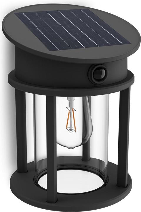 Immagine prodotto Philips Lighting Geri 929004633001 Solar-Aussenwandleuchte 3.2 W Warmweiss Schwa (470 lm, IP44)