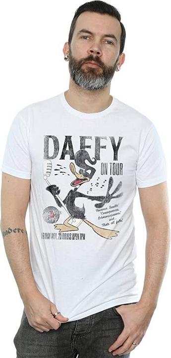 Image du produit Looney Tunes Mens Concert Daffy Duck Cotton T-shirt (M)