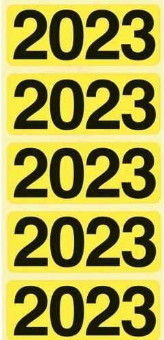 Actual product image Bene Self-adhesive labels 628631 Yellow