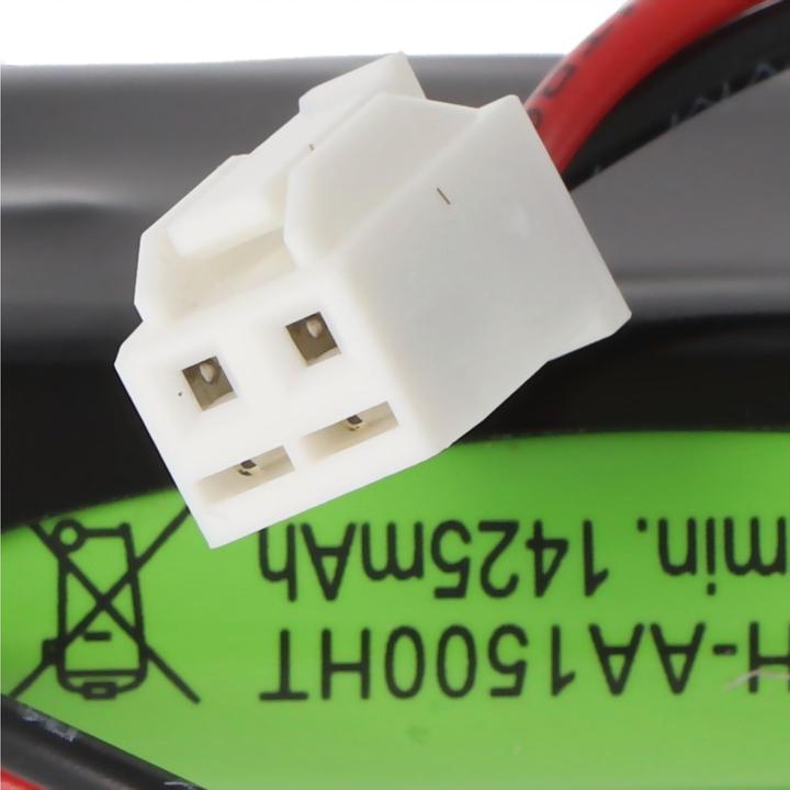 Produktbild XCell Notleuchtenakku NiMH 2,4V 1500mAh F1x2 Mignon mit 100mm Kabel ersetzt ABB 11190038V/55 (1 Stk., 1500 mAh, Akku)