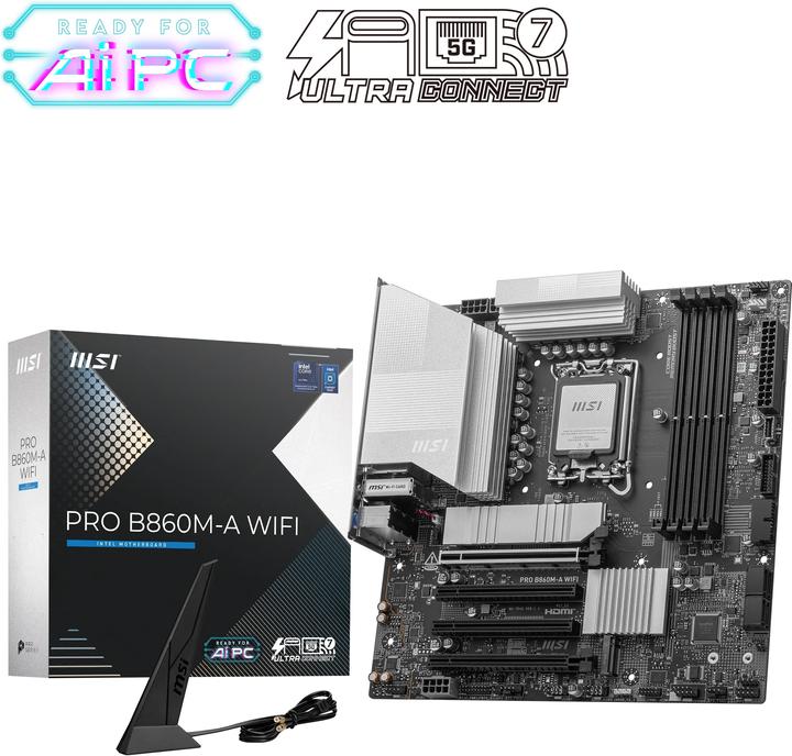 MSI PRO B860M-A WIFI (Socket S1, Intel B860, mATX)