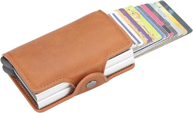 Produktbild Activity Board Automatische RFID-Kartenhalter, Rfid-Blockierung Double Box Metall Brieftasche, Herren-Kartenhalter