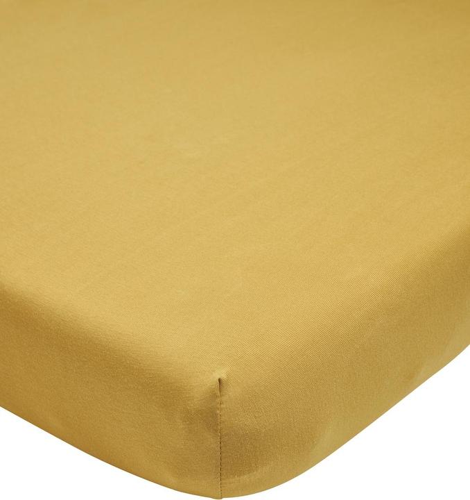 Produktbild Meyco Home jersey Spannbettlaken 180x210/220 honey gold (220 cm)
