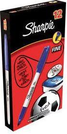 Actual product image Paper Mate Permanent marker sharpie, fine, round, blå (Blue, 0.90 mm, 1 x)