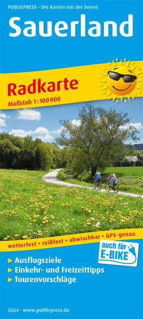 Produktbild PUBLICPRESS Radkarte Sauerland