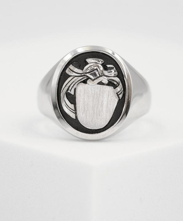 Actual product image Muau Coat of arms ring (64, 925 Silver)