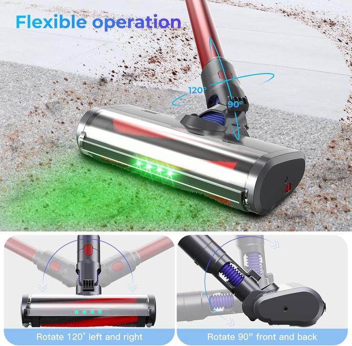 Immagine prodotto Evary Bürstenkopf für Dyson V7-V15 Staubsauger mit LED