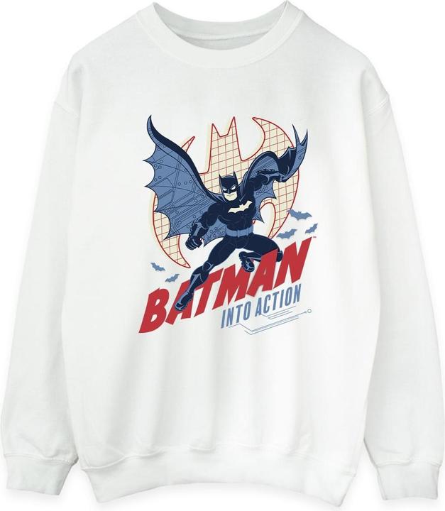 Batman Into Action Sweatshirt aus Baumwolle