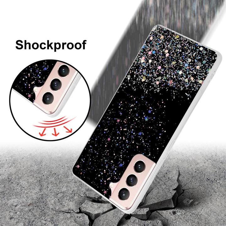 Actual product image Cadorabo TPU cover sparkling glitter (Samsung Galaxy S21 5G)