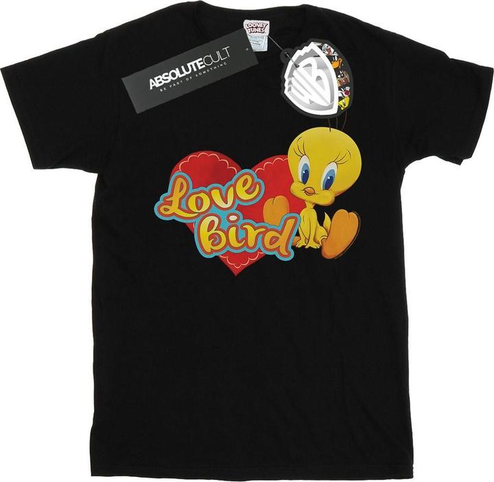 Actual product image Looney Tunes Womens/Ladies Tweety Pie Valentine's Day Love Bird Cotton Boyfriend T-Shirt (XL)