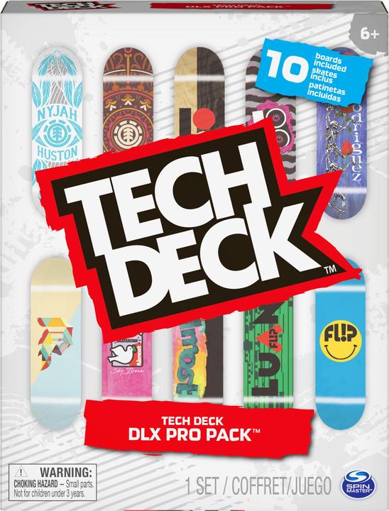 Actual product image Spin Master Tech Deck - DLX Pro Fingerboard Set of 10