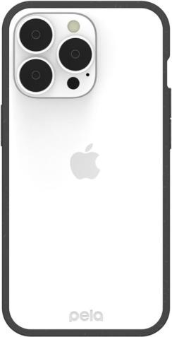 Pela Clear - Étui éco-responsable pour iPhone 13 Pro - Noir (Apple iPhone 13 Pro)