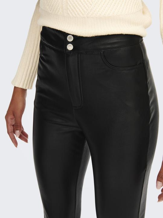 Actual product image Only Zip Faux Leather Trousers (XXS)