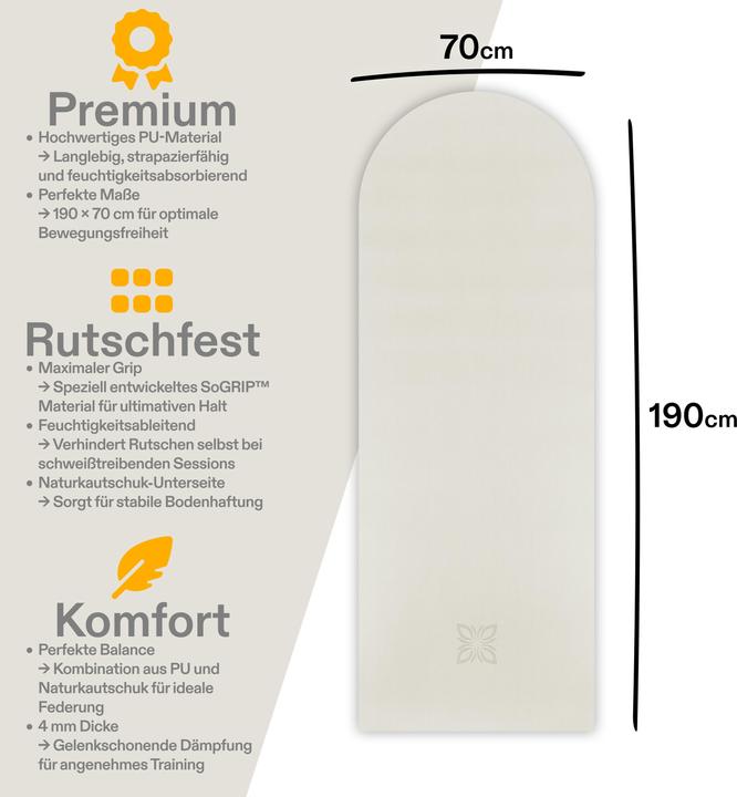 Actual product image Omnana SoGRIP yoga mat (4 mm)
