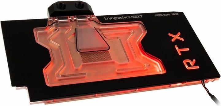 Produktbild Aqua Computer kryographics NEXT RTX 3080 / 3090 Strix GPU Wasserkühler - Kupfer + Acryl