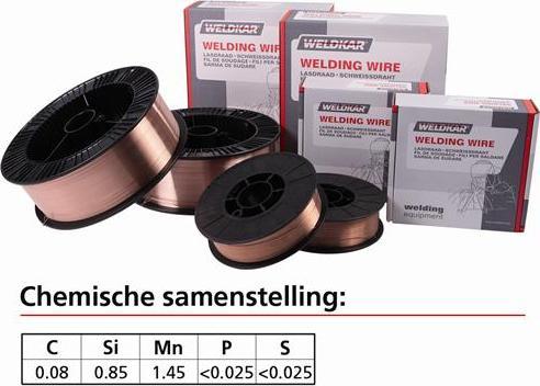 Actual product image Weldkar 195230291 MIG-Schweissdraht WK SG-2 0,80 mm 15 kg