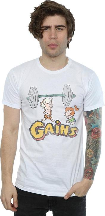 Actual product image The Flintstones Mens Bam Bam Gains Distressed T-Shirt (3XL)
