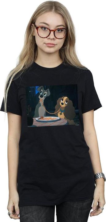 Immagine prodotto Disney Lady And The Tramp Spaghetti Slurp Maglietta Ampia Donna (XXL)