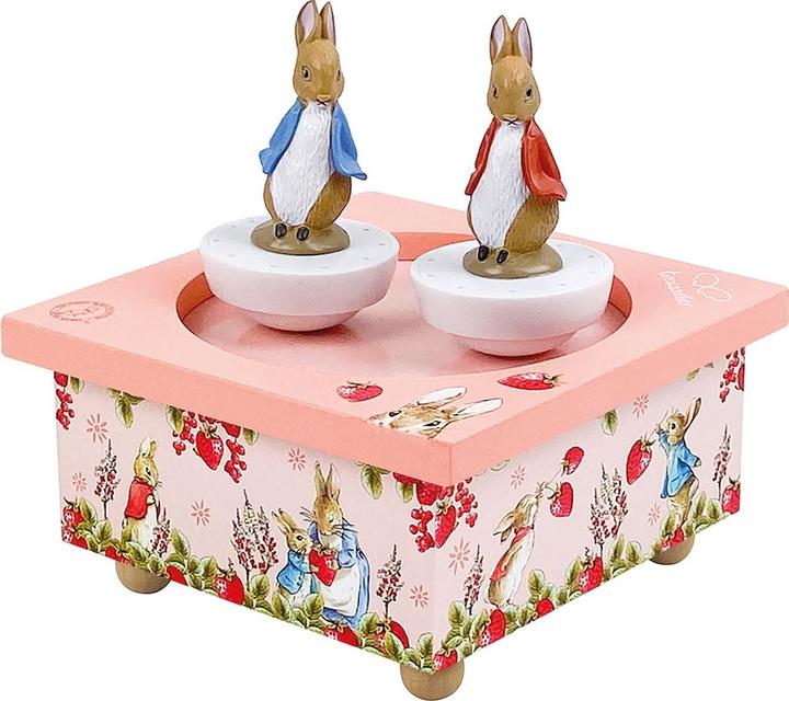 Trousselier Musical Clock Dancing Peter Rabbit, Strawberries Magnetic