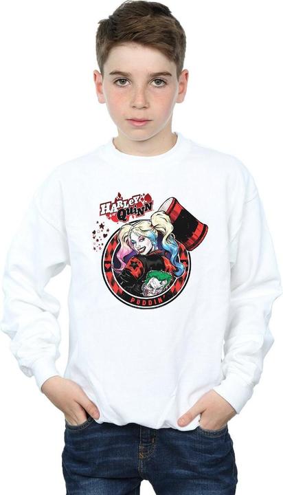 Actual product image Boys Harley Quinn Joker Patch Sweatshirt (140, 146)