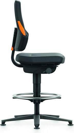 Produktbild Bimos Arbeitsdrehstuhl, Supertec, mit Gleiter und Fussring, hoch