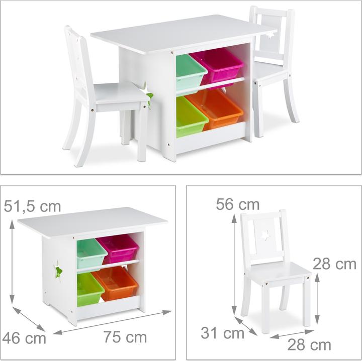 Image du produit Relaxdays Albus (Table des enfants)