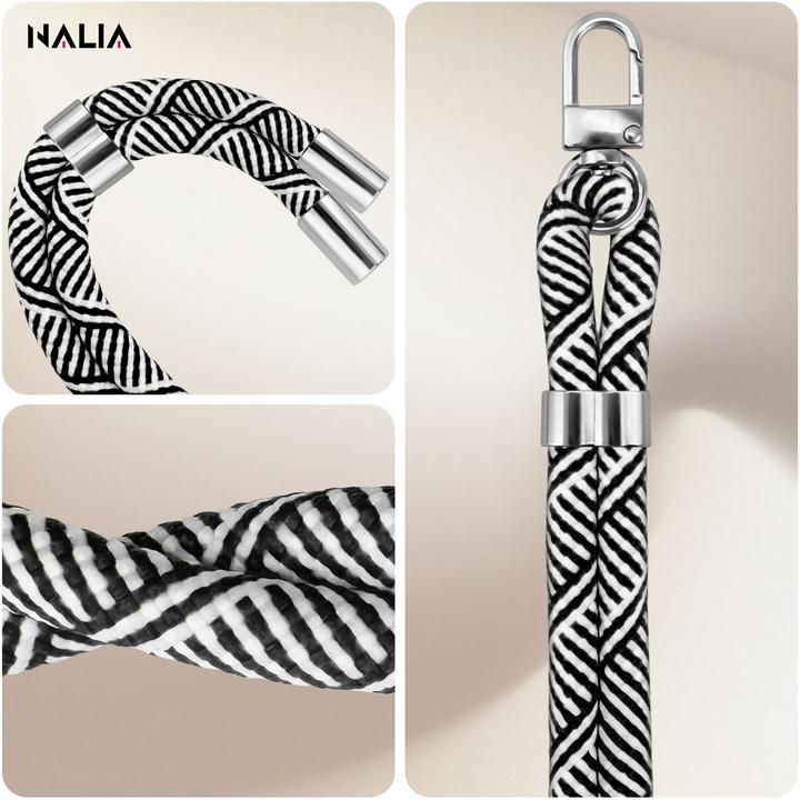Actual product image Nalia HoldMe Lanyard Handykette – Universal Trageband für Smartphones - Verstellbar, Soft & Elastisch