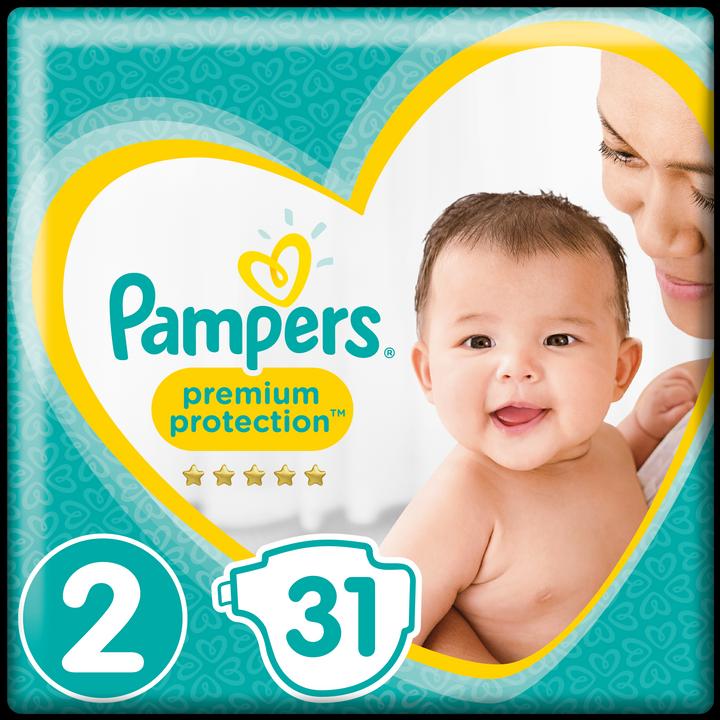 Pampers Protection premium (Taille 2, Pack, 31 pièce(s))