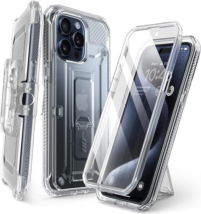 Immagine prodotto Supcase - Unicorn Beetle Pro - iPhone 15 Pro - Clear (Apple iPhone 15 Pro)
