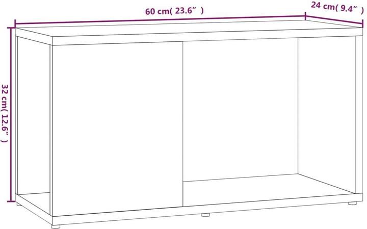 Actual product image VidaXL Mathieu (60 x 24 x 32 cm)