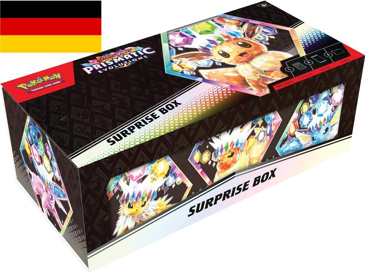 Actual product image Pokémon Prismatic Evolutions (German, Box Set & Collection)