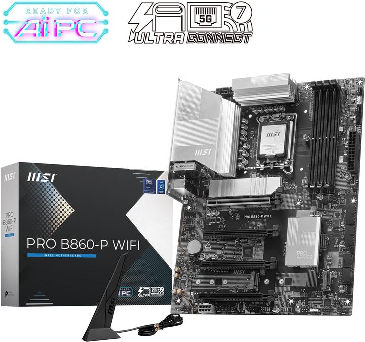 Immagine prodotto MSI PRO B860-P WIFI (LGA 1851, Intel B860, ATX)