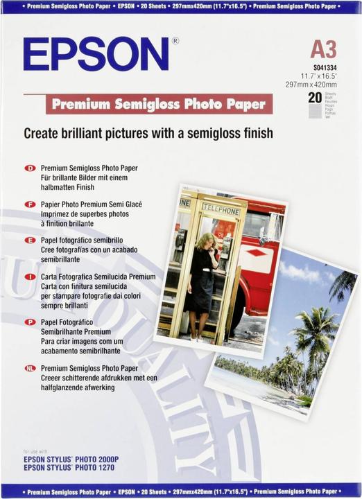 Epson Premium Semigloss (251 g/m², A3, 20 x)