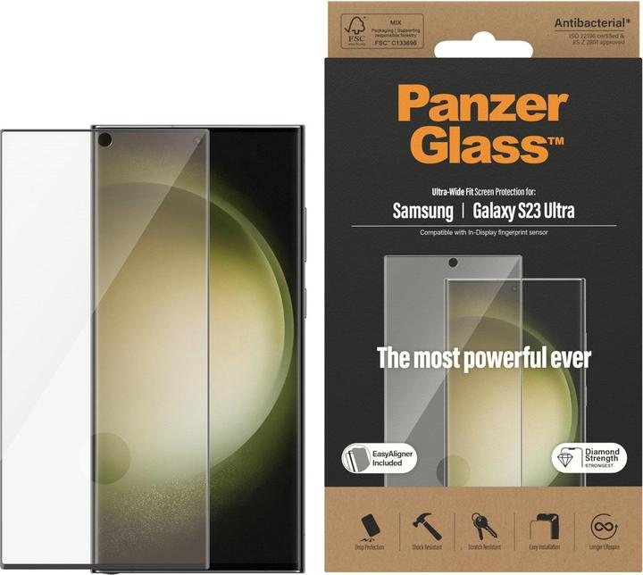 Produktbild PanzerGlass Curved Screen Protector (1 Stück, Samsung Galaxy S23 Ultra)